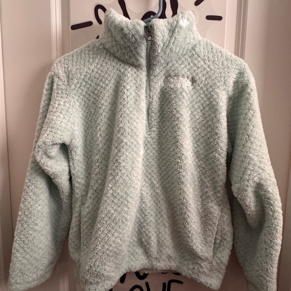 Kids Fleece Pullover in Mint
